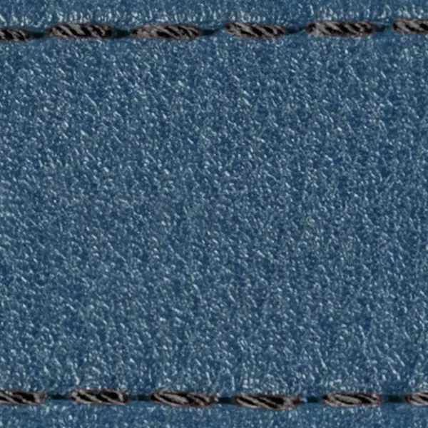 Pasek C1 20mm | Niebieski Jeans / Czarna nić | Części skórzane bez klamry