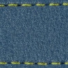Pasek C1 26mm | Niebieski Jeans / Limonkowa nić | Części skórzane bez klamry