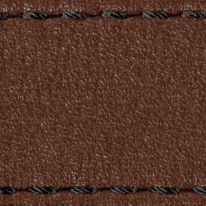 Pasek C1 21mm | Ciemnobrązowy / Czarna nić | Części skórzane bez klamry