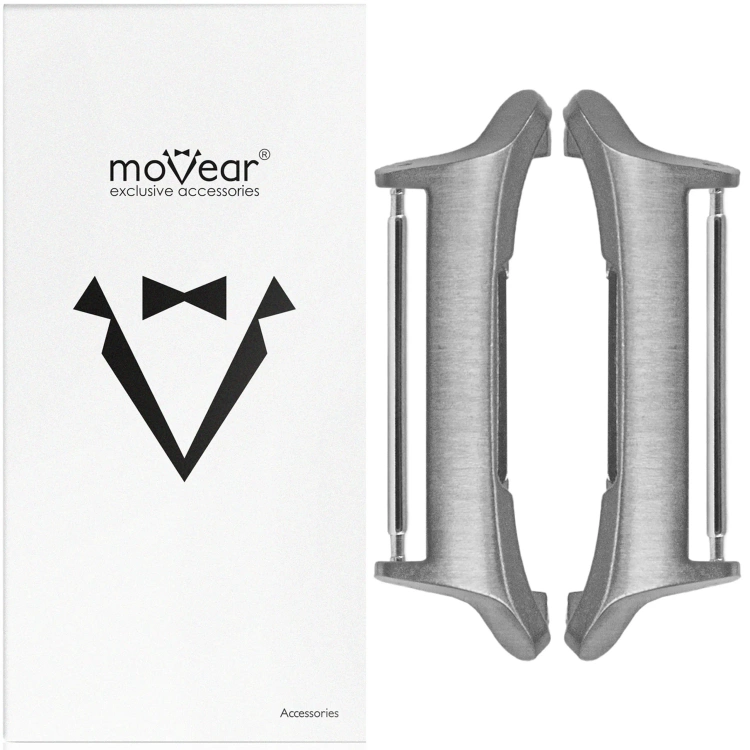 moVear | Adapter paska 24mm do Samsung Galaxy Watch Ultra | Srebrny Stal nierdzewna