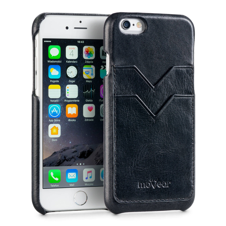 moVear backCover S+ Skórzane Etui Plecki do Apple iPhone 6 / 6s | Skóra Gładka | Cappuccino
