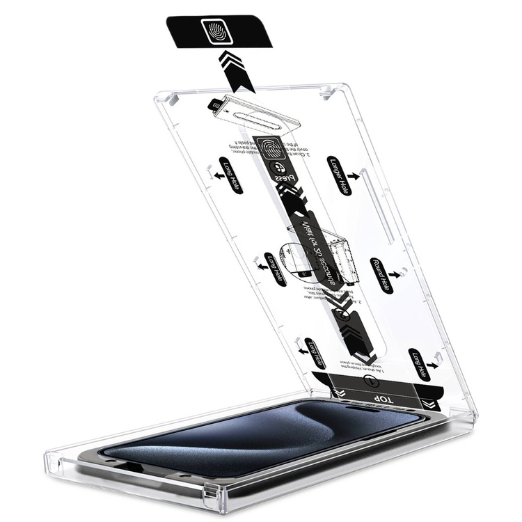 moVear mBOX GLASS mSHIELD 2.5D MAX MATT do Apple iPhone 15 Pro Max (6.7") (Antyrefleksyjne, kompatybilne z etui, z Aplikatorem)