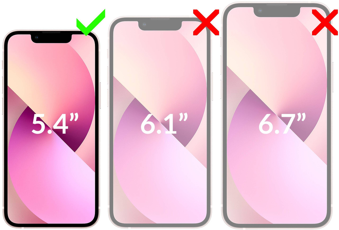 moVear GLASS mSHIELD 2.5D MAX privacy do Apple iPhone 13 Mini (5.4") (Prywatyzujące, kompatybilne z etui)