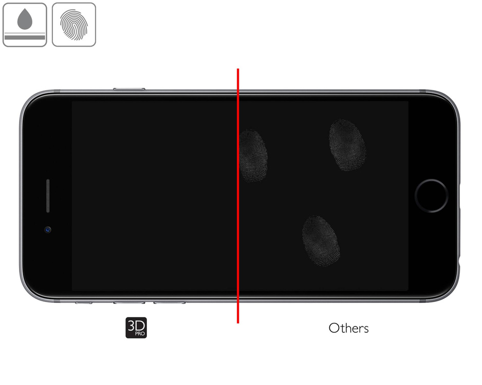 moVear GLASS mSHIELD 3D PRO do Apple iPhone 6 Plus / 6s Plus (5.5") (na cały ekran)