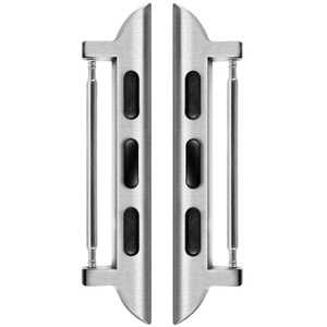 moVear | Adapter paska 24mm do Apple Watch 9/8/7/6/SE/5/4/3/2/1 (45/44/42mm) & Ultra (49mm) | Srebrny Stal nierdzewna