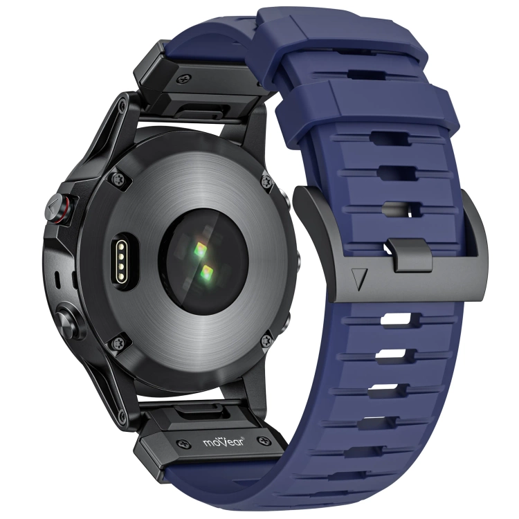Pasek moVear FKM Extreme do Garmin QuickFit 22mm (Fenix / Forerunner / Epix / Instinct / Enduro / Quatix / MARQ - 47/45mm) Granatowy