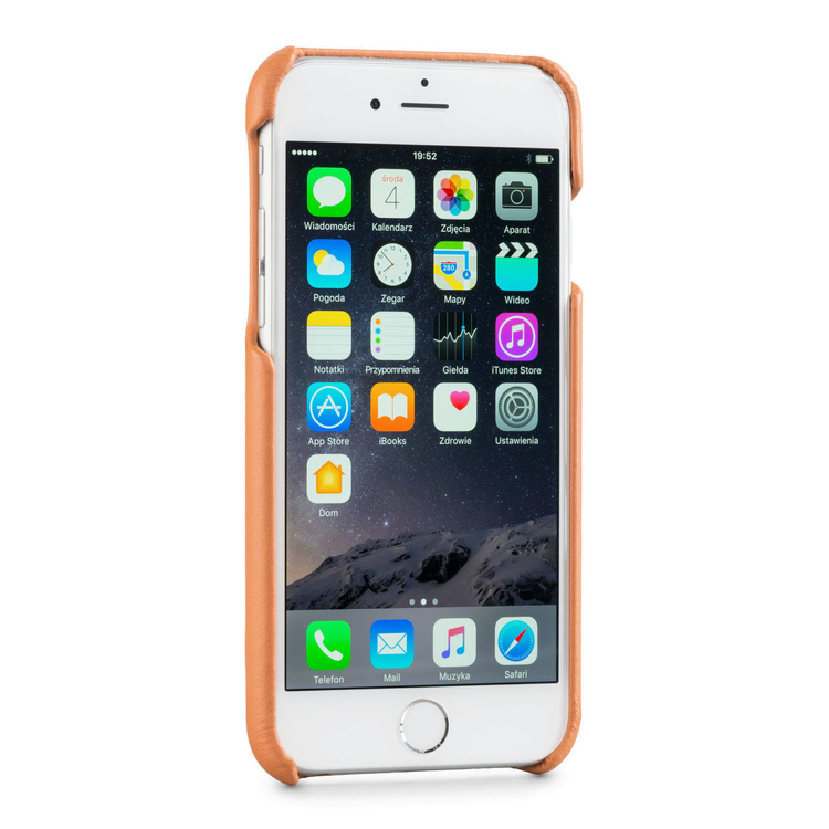 moVear backCover S Skórzane Etui Plecki do Apple iPhone 6 / 6s | Skóra Gładka | Cappuccino