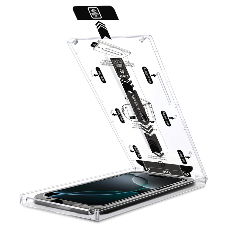 moVear mBOX GLASS mSHIELD 2.5D MAX privacy do Apple iPhone 17 Pro Max / 16 Pro Max (6.9") (Anty spy, z Aplikatorem)