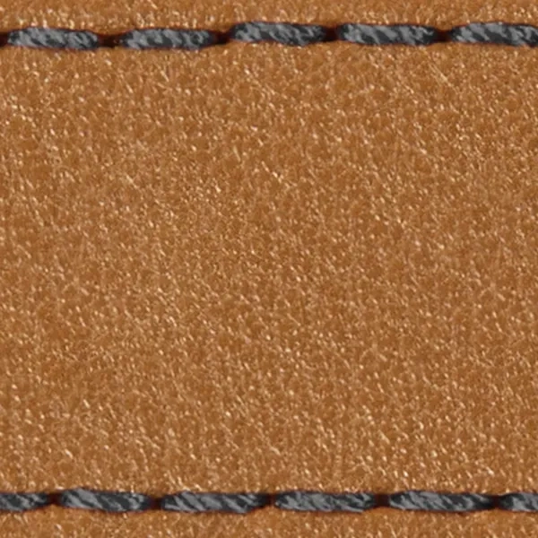 Podkładka W1 do paska 22mm | Jasnobrązowy / Grafitowa nić