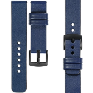 moVear Prestige S1 Skórzany pasek 22mm do Xiaomi Watch S1 / Mi Watch / Amzfit | Granatowy [rozmiary XS-XXL i klamra do wyboru]