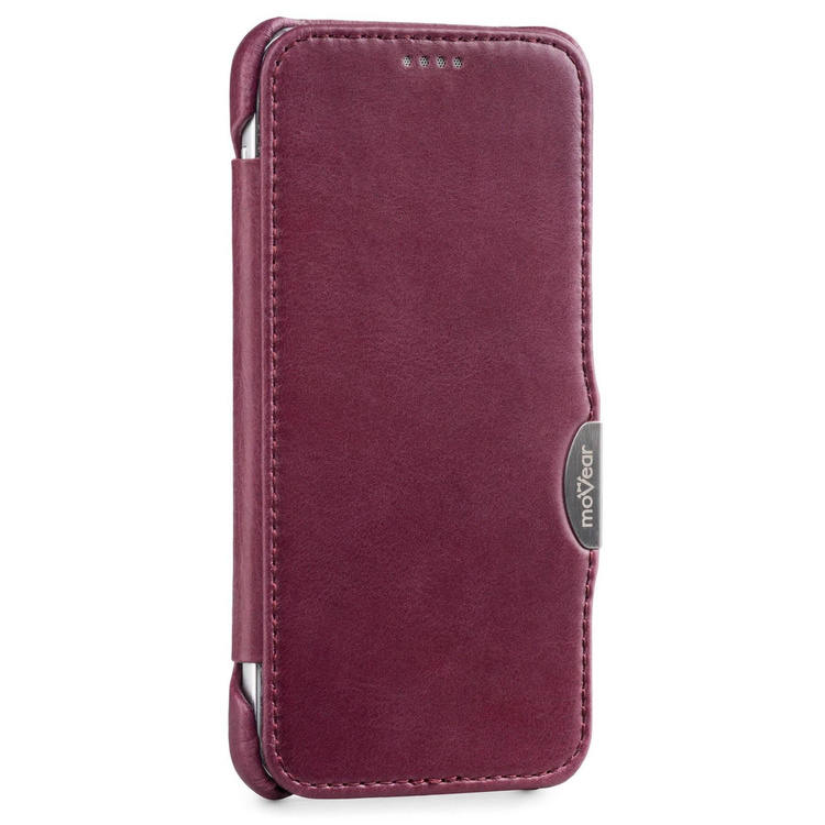 moVear flipSide C+ Skórzane Etui do Samsung Galaxy S6 | Skóra Vintage | Fioletowy