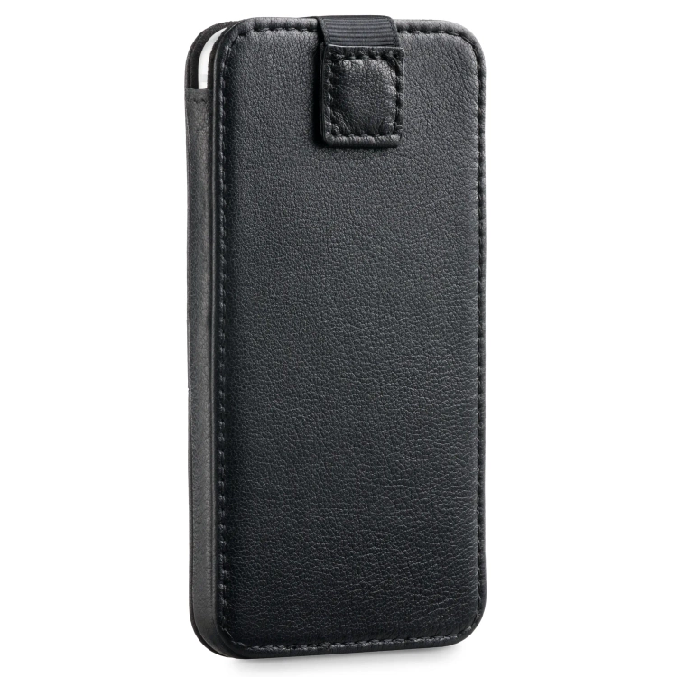 moVear pocketCase C+ skórzana wsuwka do Samsung rozmiar L (ok 160 x 79 x 8mm) | Skóra naturalna nappa (Czarna)