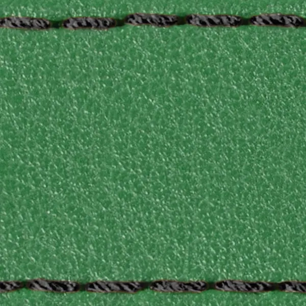 Pasek C1 26mm | Zielony / Czarna nić | Części skórzane bez klamry