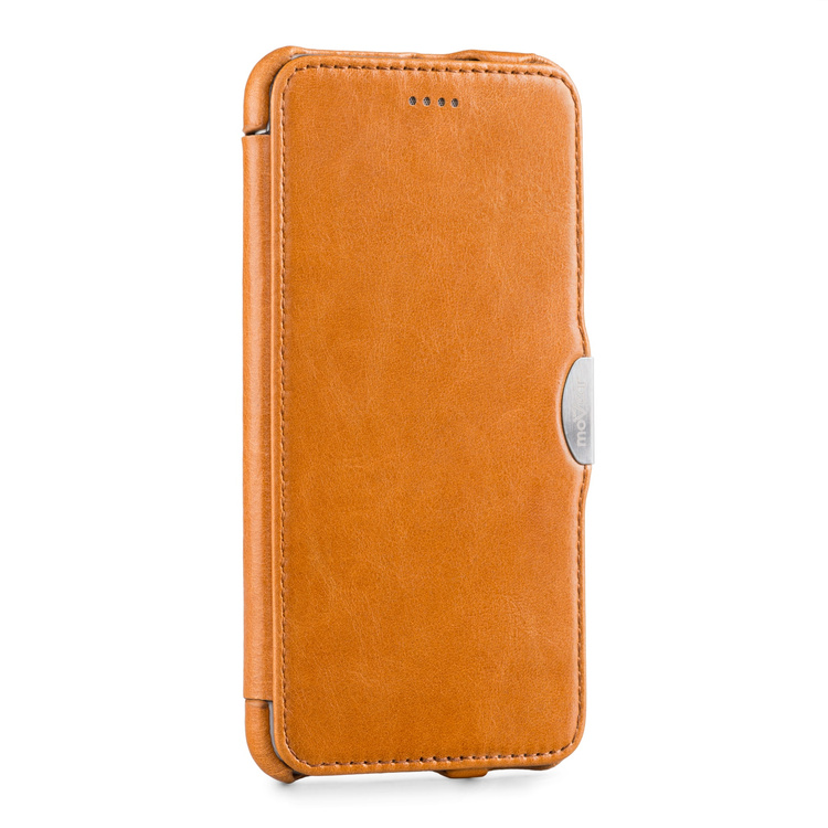 moVear flipSide C skórzane etui do Apple iPhone 6 Plus / 6s Plus (5.5") | Skóra naturalna vintage (Jasnobrązowa)