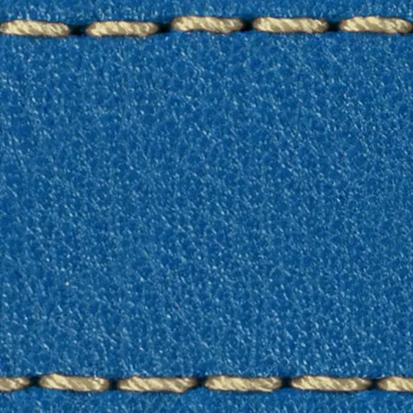 Podkładka W1 do paska 20mm | Niebieski / Kremowa nić