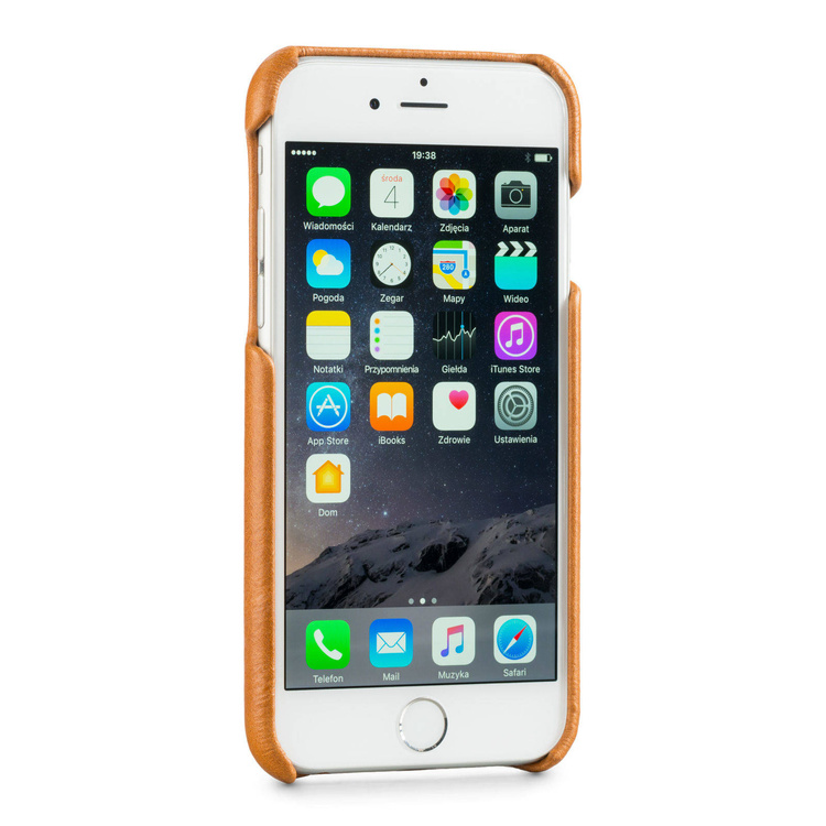moVear backCover S+ Skórzane Etui Plecki do Apple iPhone 6 / 6s | Skóra Gładka | Cappuccino