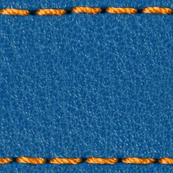 Podkładka W1 do paska 24mm | Niebieski / Pomarańczowa nić