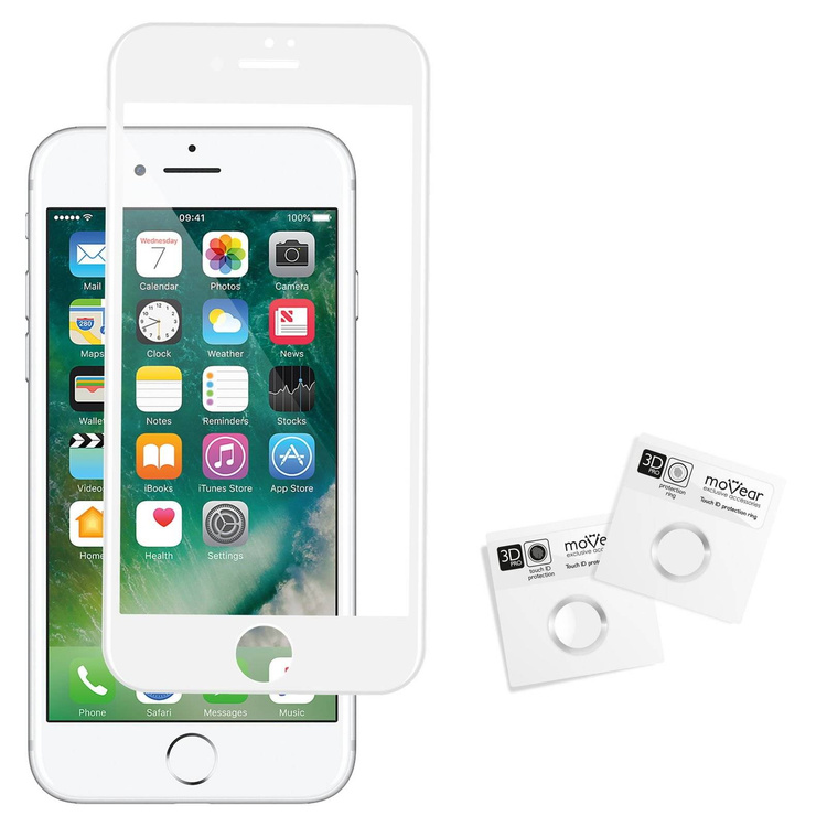 moVear GLASS mSHIELD 3D X-PRO na Apple iPhone 7 | Szkło Hartowane na Cały Ekran, 9H