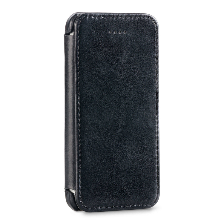 moVear flipSide C Skórzane Etui do Apple iPhone SE / 5s / 5 | Skóra Vintage | Czarny