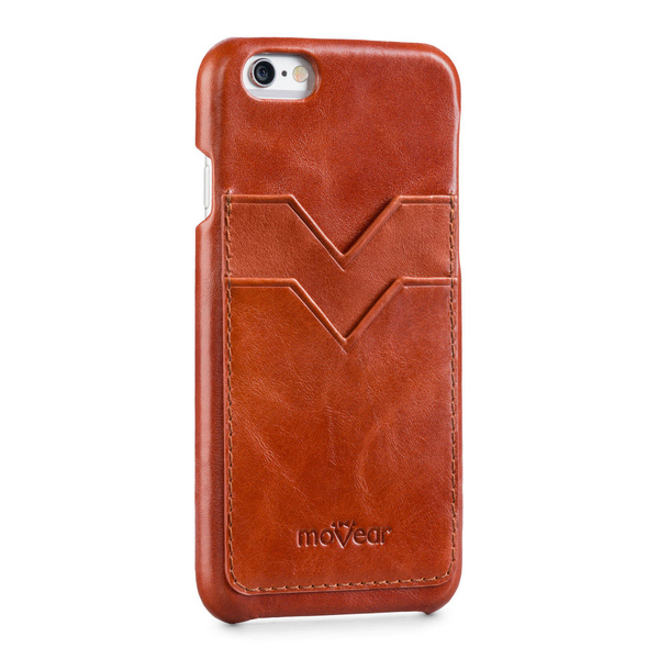 moVear backCover S+ Skórzane Etui Plecki do Apple iPhone 6 / 6s | Skóra Gładka | Cappuccino
