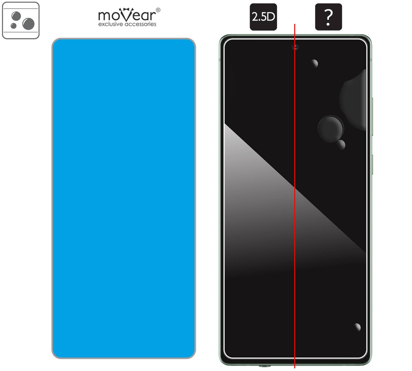 2 szt. | moVear GLASS mSHIELD 2.5D do Samsung Galaxy Note 20 (6.7") (kompatybilne z etui)