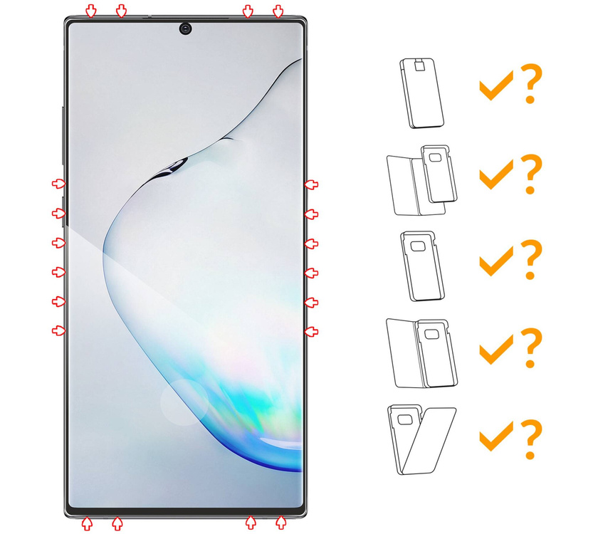 2 szt. | moVear GLASS mSHIELD 3D do Samsung Galaxy Note 10 (6.3") (na cały ekran)