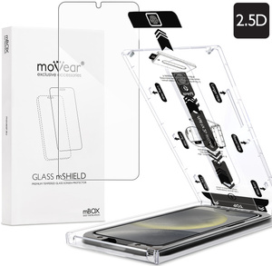 moVear mBOX GLASS mSHIELD 2.5D do Samsung Galaxy S25 / S24 (6.2") (łatwy montaż)