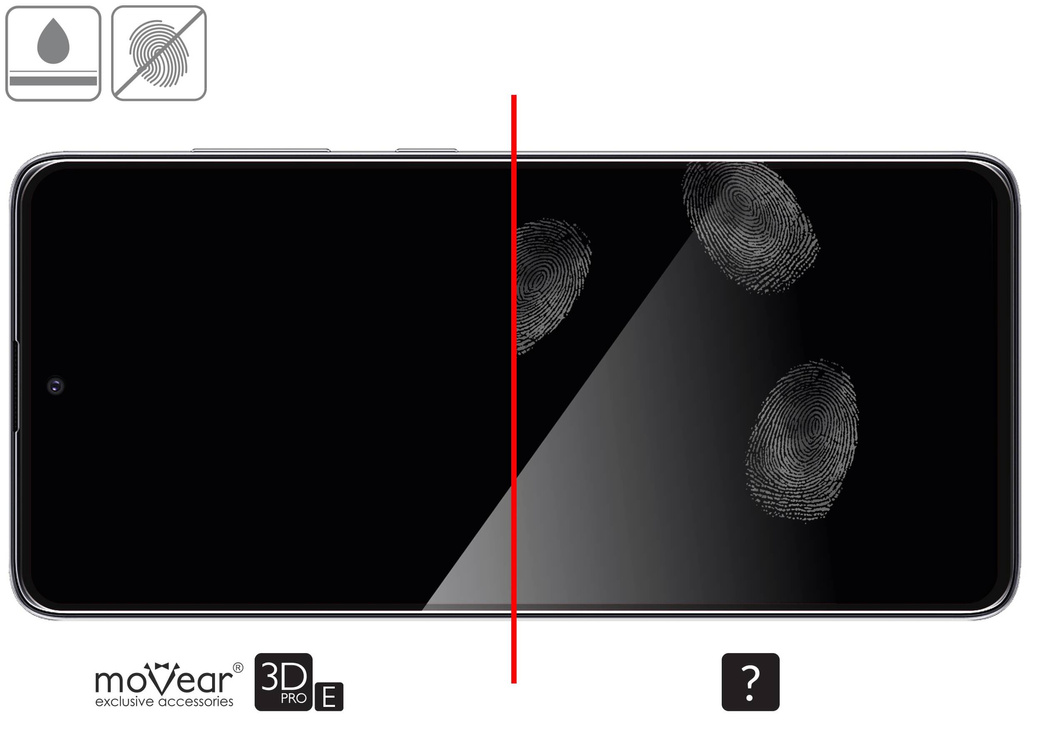 moVear GLASS mSHIELD 3D PRO-E do Samsung Galaxy S10 Lite (6.7") (kompatybilne z etui)