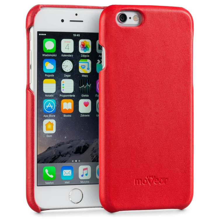 moVear multiCover W Skórzane Etui 3w1 do Apple iPhone 6 / 6s | Portfel, Wallet | Skóra Gładka | Czerwony