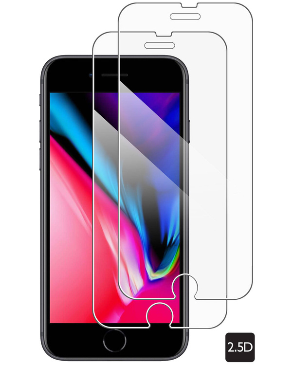 2 szt. | moVear GLASS mSHIELD 2.5D do Apple iPhone 8 Plus / 7 Plus (5.5") (kompatybilne z etui)