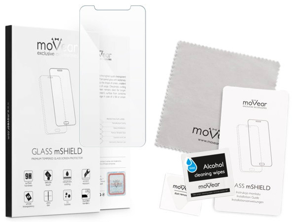 moVear GLASS mSHIELD 2.5D do Apple iPhone 11 / Xr (6.1") (kompatybilne z etui)