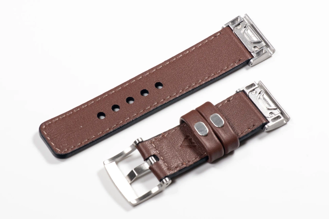 Pasek skórzany 20mm do Garmin QuickFit 22mm premium MOVEAR / [Outlet P-62]