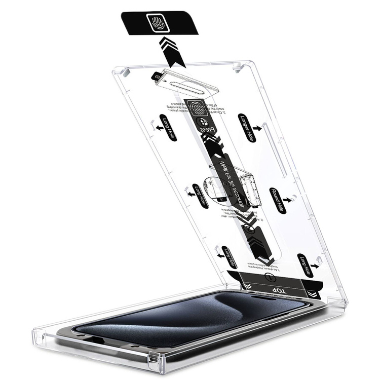 moVear mBOX GLASS mSHIELD 3D PRO do Apple iPhone 15 Pro Max (6.7") (łatwy montaż)