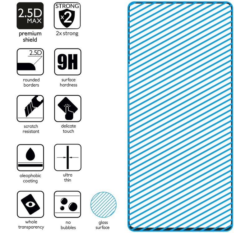 moVear GLASS mSHIELD 2.5D MAX do Samsung Galaxy Note 20 (6.7") (kompatybilne z etui)