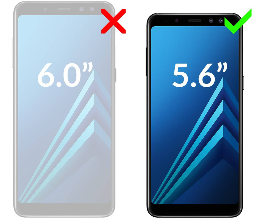 moVear GLASS mSHIELD 3D do Samsung Galaxy A8 (2018) (5.6") (na cały ekran)