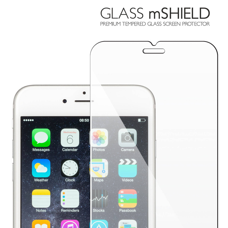 
                    moVear GLASS mSHIELD 2.5D ULTRA na Apple iPhone 7 Plus | Szkło Hartowane do etui, 9H
