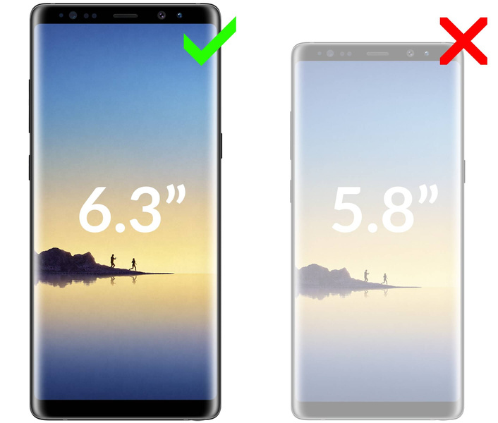 2 szt. | moVear GLASS mSHIELD 3D do Samsung Galaxy Note 8 (6.3") (na cały ekran)