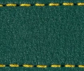Pasek C1 23mm | Zielony butelkowy / Żółta nić | Części skórzane bez klamry