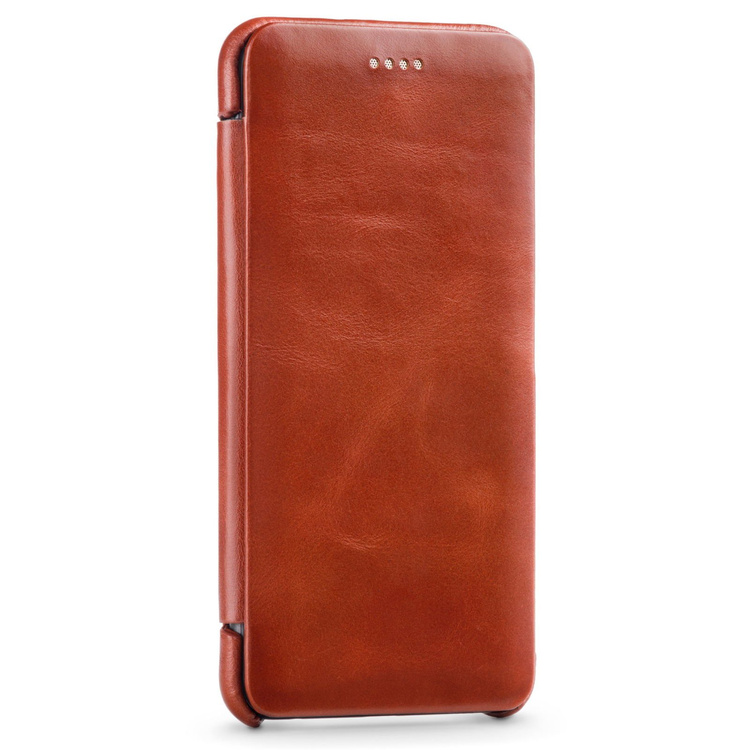 moVear flipSide S+ Skórzane Etui do Huawei P10 | Skóra Vintage | Brązowy