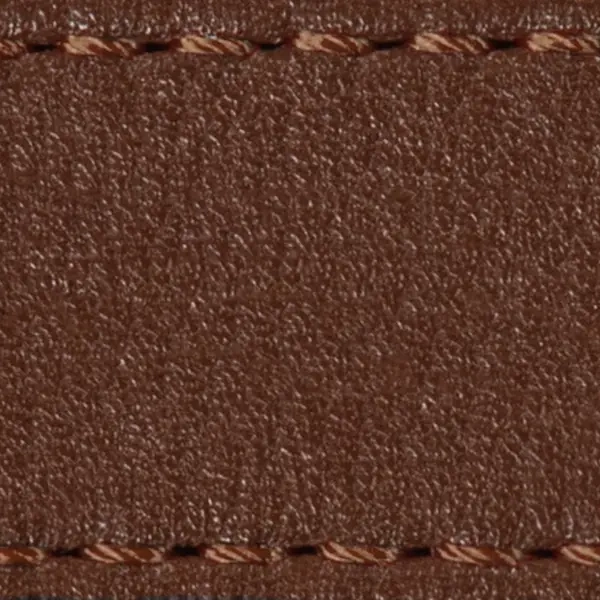 Pasek C1 22mm | Ciemnobrązowy / Brązowa nić | Części skórzane bez klamry