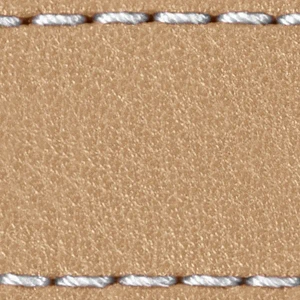 Pasek C1 22mm | Cappuccino / Biała nić | Części skórzane bez klamry