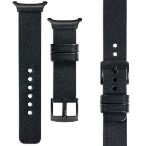 moVear Prestige S1 Skórzany pasek 22mm do Samsung Galaxy Watch Ultra | Czarny [rozmiary XS-XXL i klamra do wyboru]