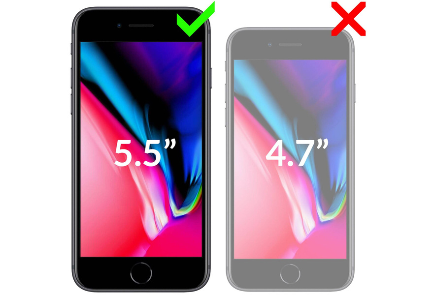 2 szt. | moVear GLASS mSHIELD 3D PRO MATT do Apple iPhone 8 Plus / 7 Plus (5.5") | (Antyrefleksyjne)