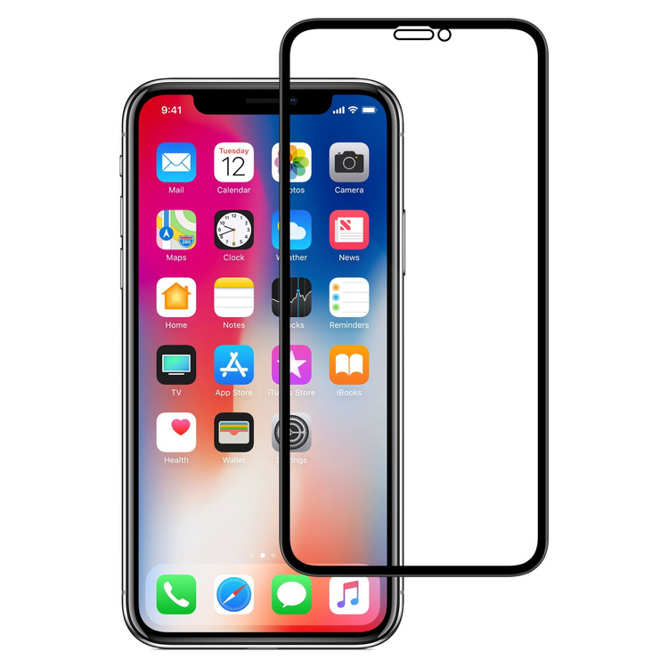 moVear GLASS mSHIELD 3D PRO MATT na iPhone Xs / X | Matowe Szkło Hartowane na Cały Ekran, Antyrefleksyjne, 9H