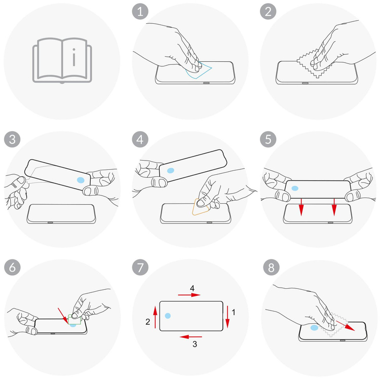 2 szt. | moVear GLASS mSHIELD 3D do Samsung Galaxy S23 Ultra (6.8") (na cały ekran)