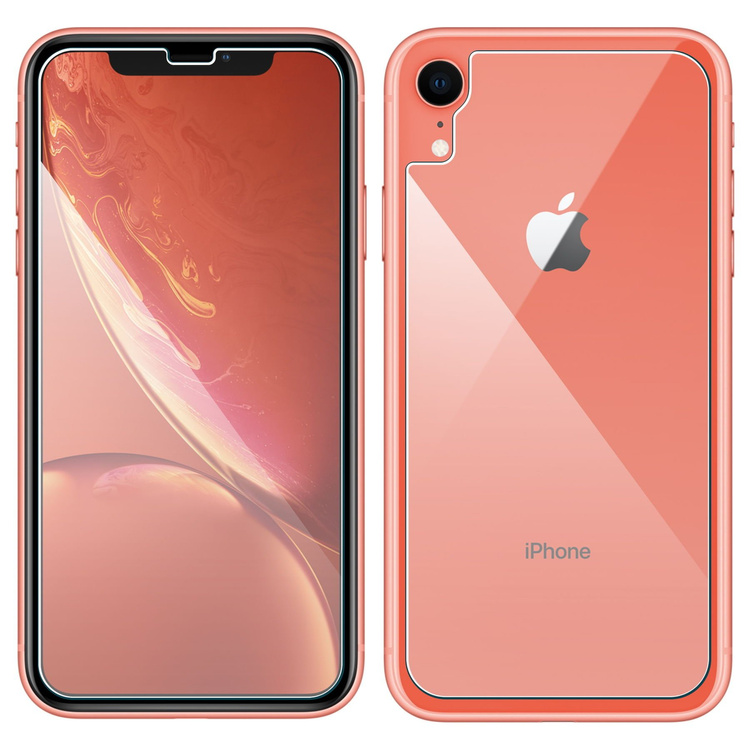 moVear GLASS mSHIELD 2.5D na Apple iPhone Xr | Szkło Hartowane (Przód + Tył)