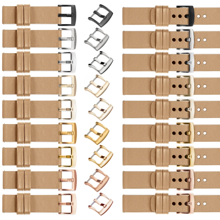 moVear Prestige S1 Skórzany pasek 22mm do zegarka | Cappuccino [rozmiary XS-XXL i klamra do wyboru]