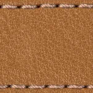 Pasek C1 20mm | Jasnobrązowy / Różowo złota nić | Części skórzane bez klamry