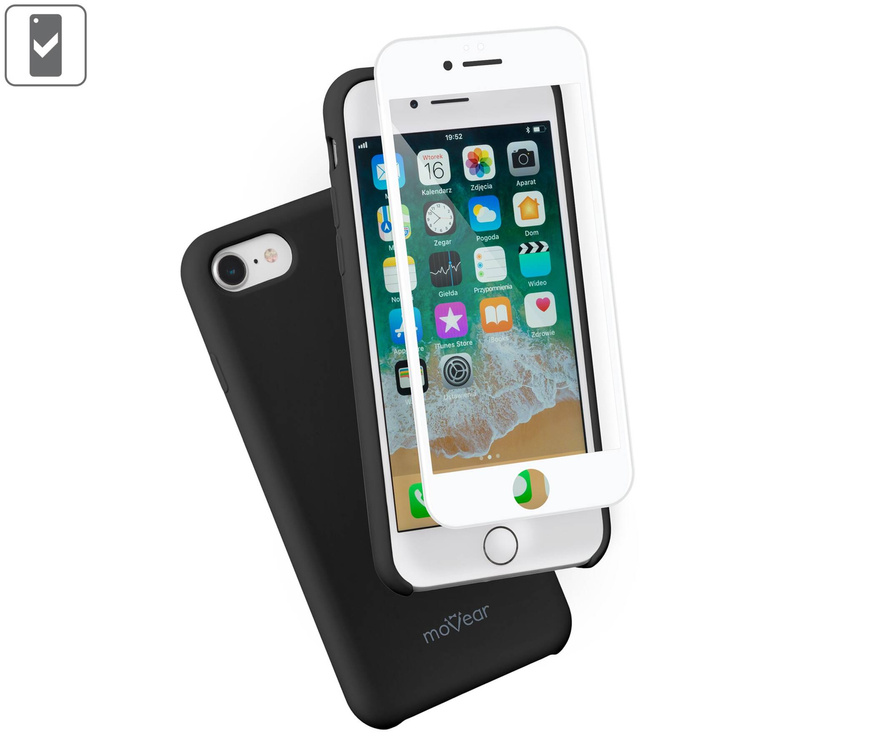 2 szt. | moVear GLASS mSHIELD 3D PRO do Apple iPhone 6 Plus / 6s Plus (5.5") (na cały ekran)