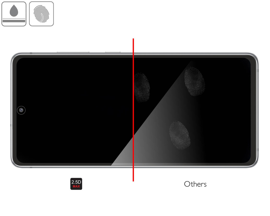 moVear GLASS mSHIELD 2.5D MAX do Samsung Galaxy S20 FE (6.5") (kompatybilne z etui)